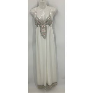 Lovposh embroidered Grecian style maxi dress XS